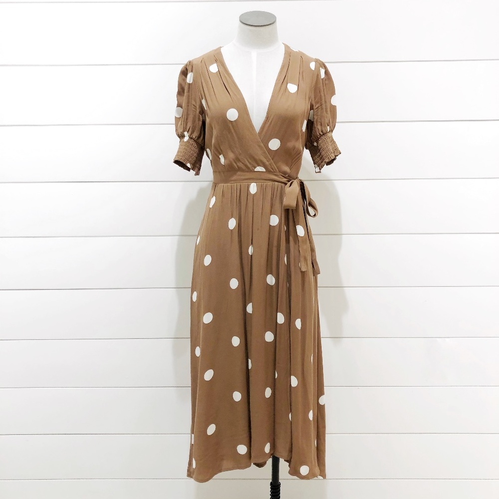 Anthropologie Maeve Breanna Polka Dot Dress
